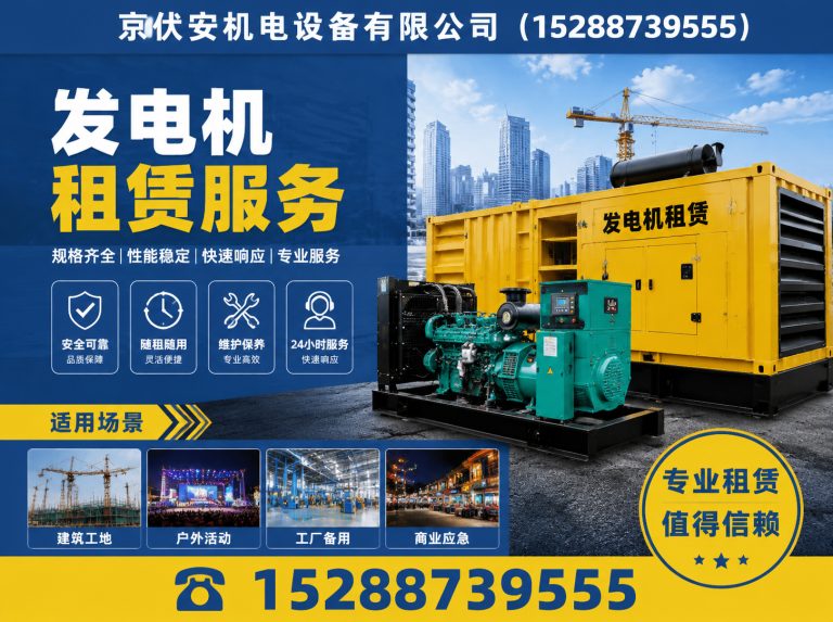 商洛应急发电机出租展示图